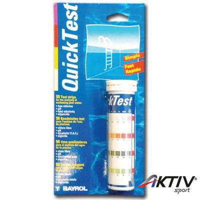 Tesztcsík Quicktest pH klór Algicid alk.50 csík