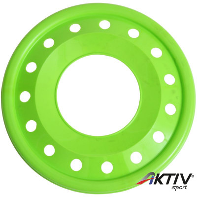 Frizbi 24 cm lyukas zöld