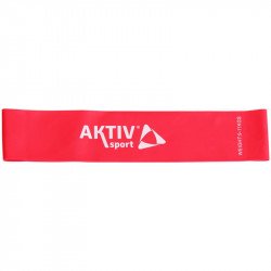 Láberősítő gumihurok Aktivsport piros gyenge Mini band Aktivsport