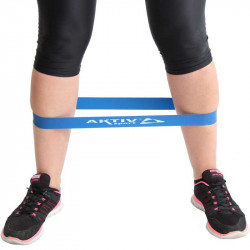 Láberősítő gumihurok Aktivsport kék közepes