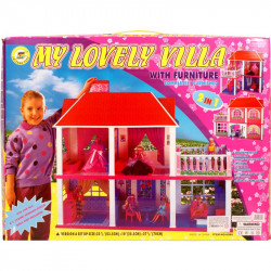 Csomagolás sérült babaház bútorokkal 82x25,5x80 cm