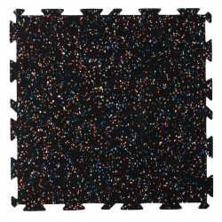 Talajvédő szőnyeg Trendy 50x50x0,8 cm gumi fehér-kék-narancssárga Sportszer Trendy