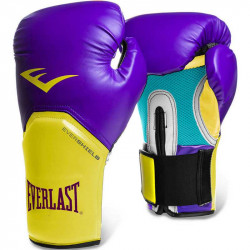Edzőkesztyű Everlast Pro Style Elite lila-sárga Sportszer Everlast