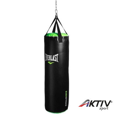 Bokszzsák Everlast Nevatear fekete-zöld töltött