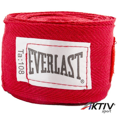 Pamut bandázs Everlast 2,75 m piros