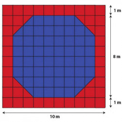 Tatami szőnyeg Amaya 100x100x4 cm