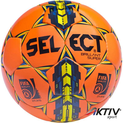 Futball labda Select Brillant narancssárga-sárga FIFA Approved