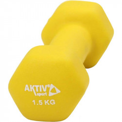 Aktivsport súlyzó neoprén 1,5 kg citrom