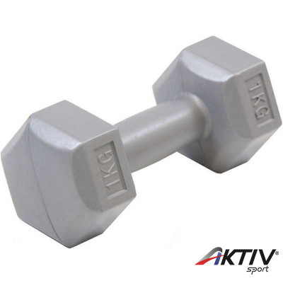 Aktivsport kézisúlyzó cementes 1 kg szürke