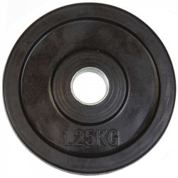 Gumírozott súlytárcsa Aktivsport 1,25 kg 31 mm markolat nélkül BLACK WEEK Aktivsport