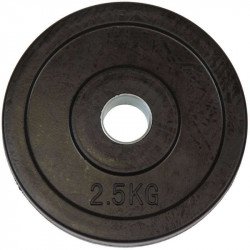 Gumírozott súlytárcsa Aktivsport 2,5 kg 31 mm markolat nélkül Aktivsport® termékek Aktivsport