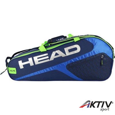 Tenisztáska Head Elite 6R Combi kék-zöld