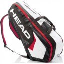 Tenisztáska Head Djokovic 9R Supercombi fekete-fehér-piros