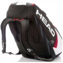 Tenisztáska Head Djokovic 9R Supercombi fekete-fehér-piros