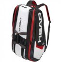 Tenisztáska Head Djokovic 9R Supercombi fekete-fehér-piros