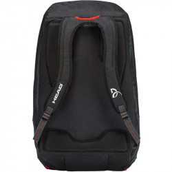 Tenisztáska Head Djokovic 9R Supercombi fekete-fehér-piros