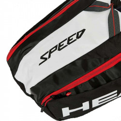 Tenisztáska Head Djokovic 9R Supercombi fekete-fehér-piros