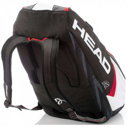 Tenisztáska Head Djokovic 9R Supercombi fekete-fehér-piros