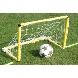 Mini focikapu hálóval 90x60 cm sárga Sportszer Liski