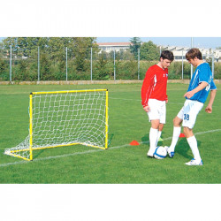 Mini focikapu hálóval 160x110 cm sárga Sportszer Liski