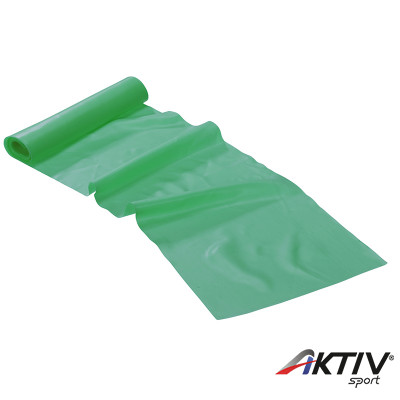 Fitnesz szalag Trendy Limite Band 2,5 m x 15 cm zöld közepes
