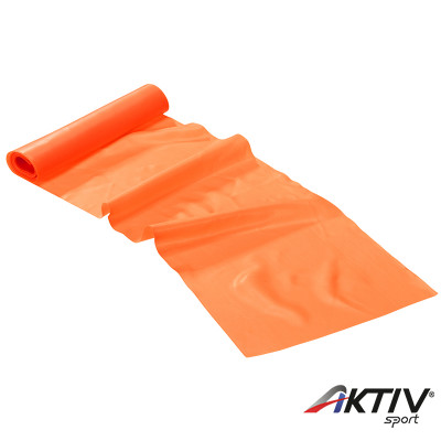 Fitnesz szalag Trendy Limite Band 2,5 m x 15 cm narancssárga extra gyenge