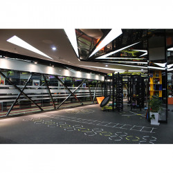 Talajvédő szőnyeg Trendy 1000x100x0,6 cm fehér-kék-narancssárga