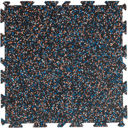 Talajvédő szőnyeg Trendy 50x50x1,5 cm fehér-kék-narancssárga Sportszer Trendy