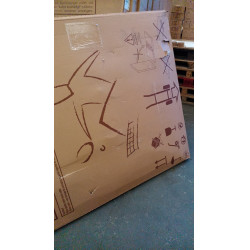 Csomagolás sérült S3-72e zöld kültéri ping-pong asztal