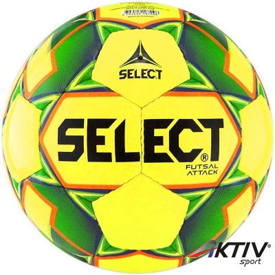 Futsal labda Select Attack Shiny sárga-zöld