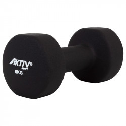 Súlyzó neoprén Aktivsport 6 kg fekete Aktivsport® termékek Aktivsport