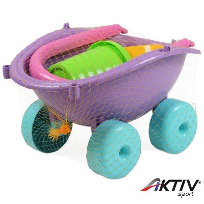 Homokozó szett talicskában lila