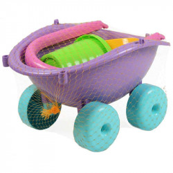 Homokozó szett talicskában lila Játék Dohány Toys