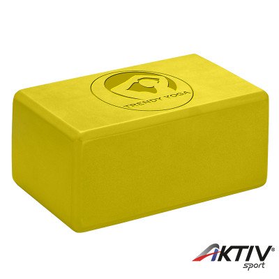 Jóga tégla Trendy 23x15x10 cm sárga
