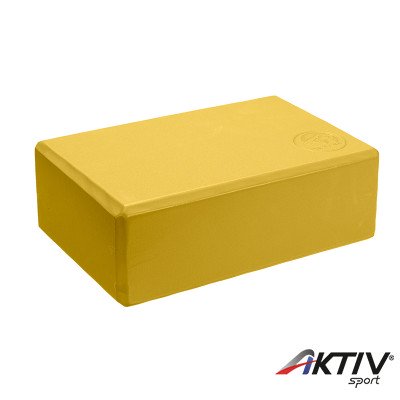 Jóga tégla Trendy 23x15x7,5 cm sárga