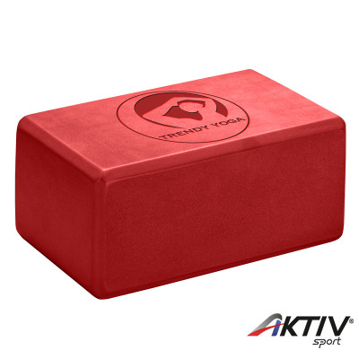 Jóga tégla Trendy 23x15x10 cm piros