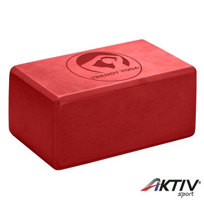 Jóga tégla Trendy 23x15x10 cm piros