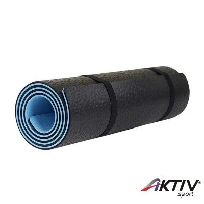 Jóga matrac HMS 180x60x0,8 cm kék-fekete