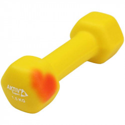 Szépséghibás Aktivsport súlyzó neoprén 1,5 kg citrom