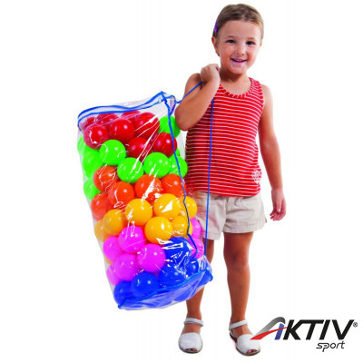 Labdatartó zsák Amaya 85 db színes labdával
