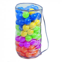 Labdatartó zsák Amaya 85 db színes labdával