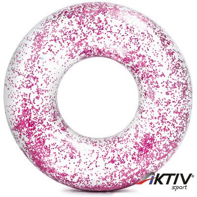 Csillám úszógumi Intex átlátszó rózsaszín
