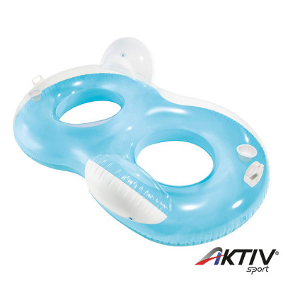 Háttámlás úszó fotel Intex 2 személyes