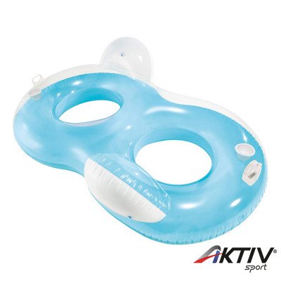 Háttámlás úszó fotel Intex 2 személyes