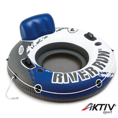 Háttámlás úszó fotel Intex Run River kék