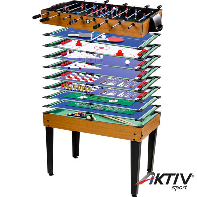 Értékcsökkentett játékasztal kombinált 15 az 1-ben