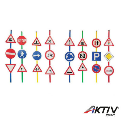 Kresz tábla szett A+B