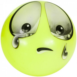Gumilabda Smiley 22 cm sárga Sportszer Mese labda