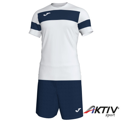 Labdarúgó mez szett Joma Academy fehér-sötétkék csíkos