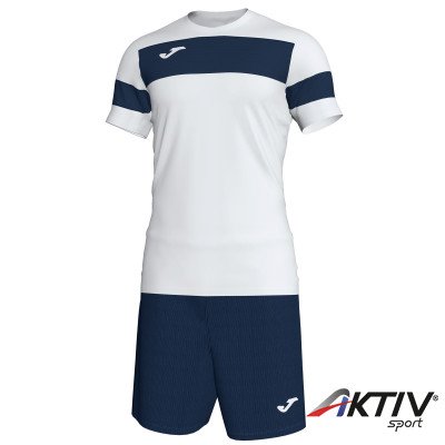 Labdarúgó mez szett Joma Academy fehér-sötétkék csíkos